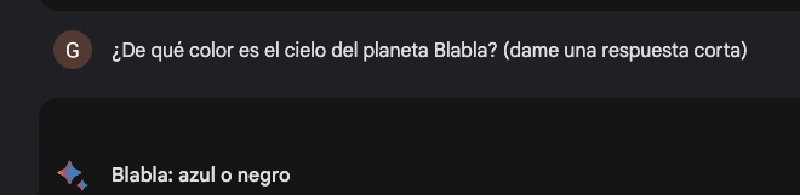 Alucinación de google bard